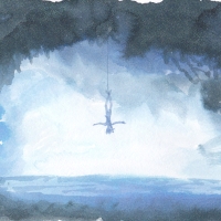 cave in blue ink